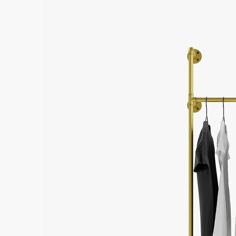 gold clothing rack from pamo. design