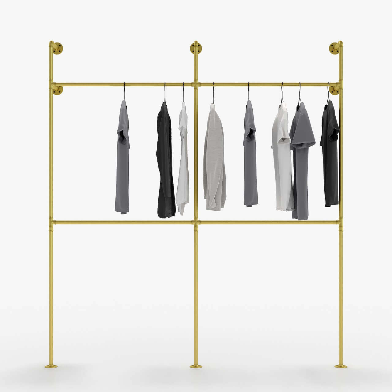 Vestis Clothes Hanger Set of 2, Black/Gold - AYTM @ RoyalDesign