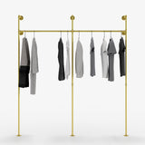 Gold clothes rail by pamo.