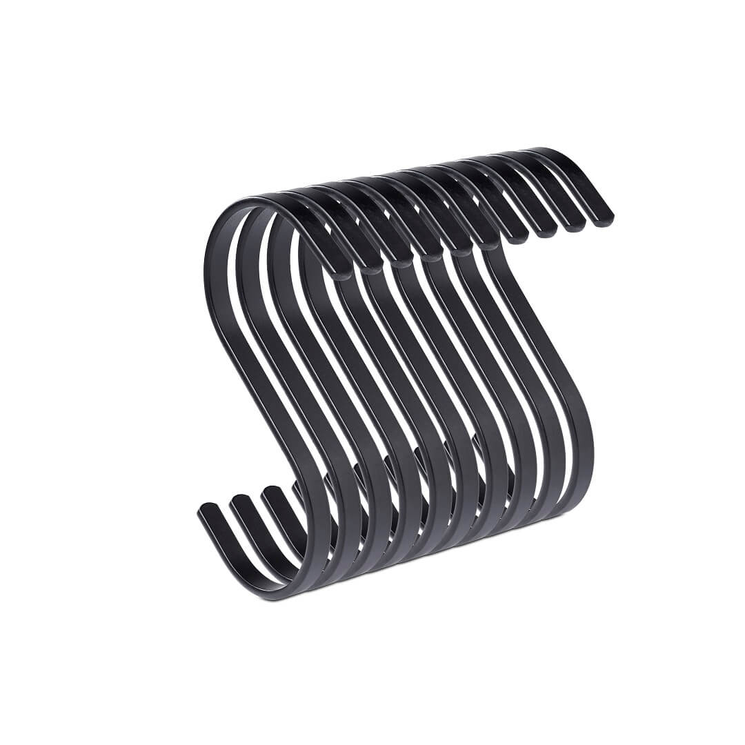 Set of 10 black hook for clothes
