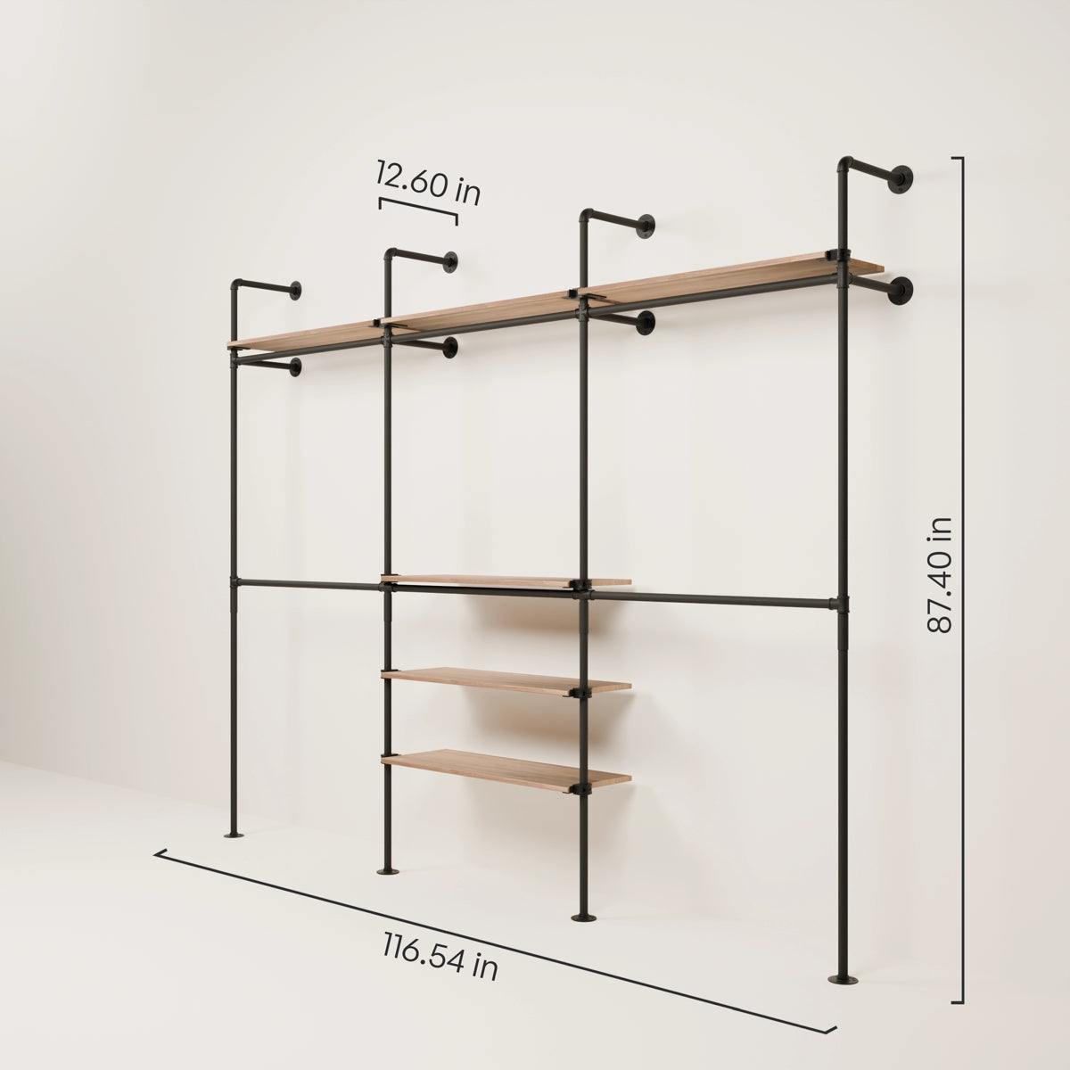 KIM DOUBLE 3 OAK – 6 shelves