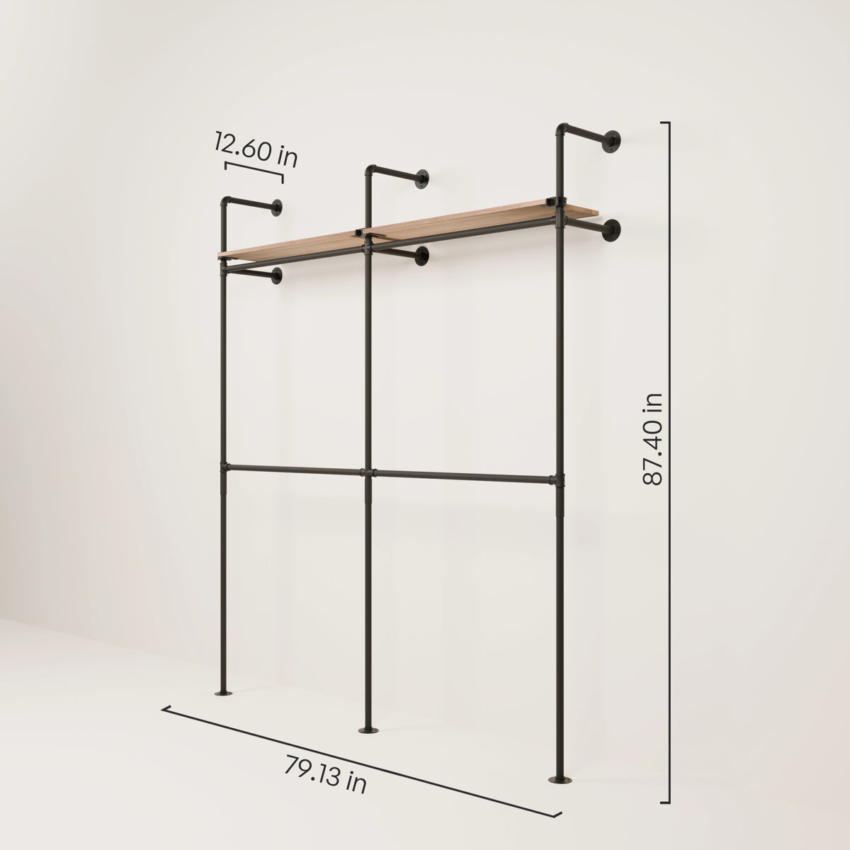 KIM DOUBLE 2 OAK – 2 shelves