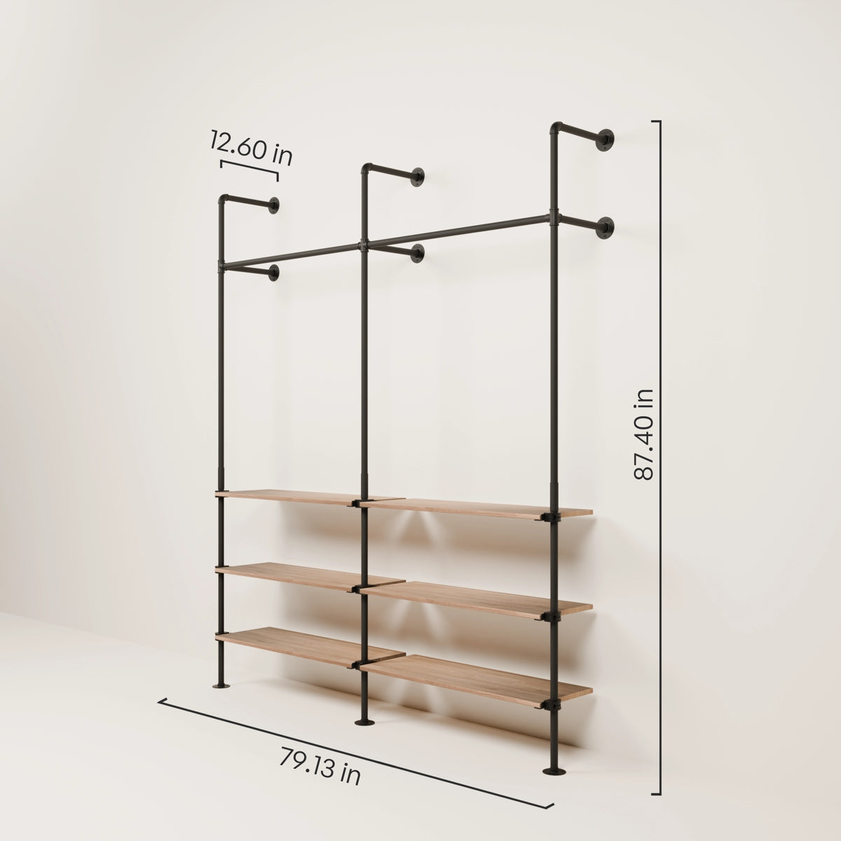 KIM 2 OAK – 6 shelves