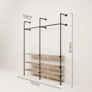 KIM 2 OAK – 6 shelves