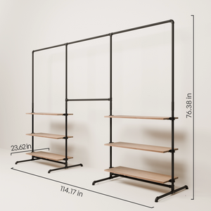 LAS 3 OAK – 6 shelves