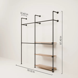 KIM DOUBLE 2 OAK – 3 shelves