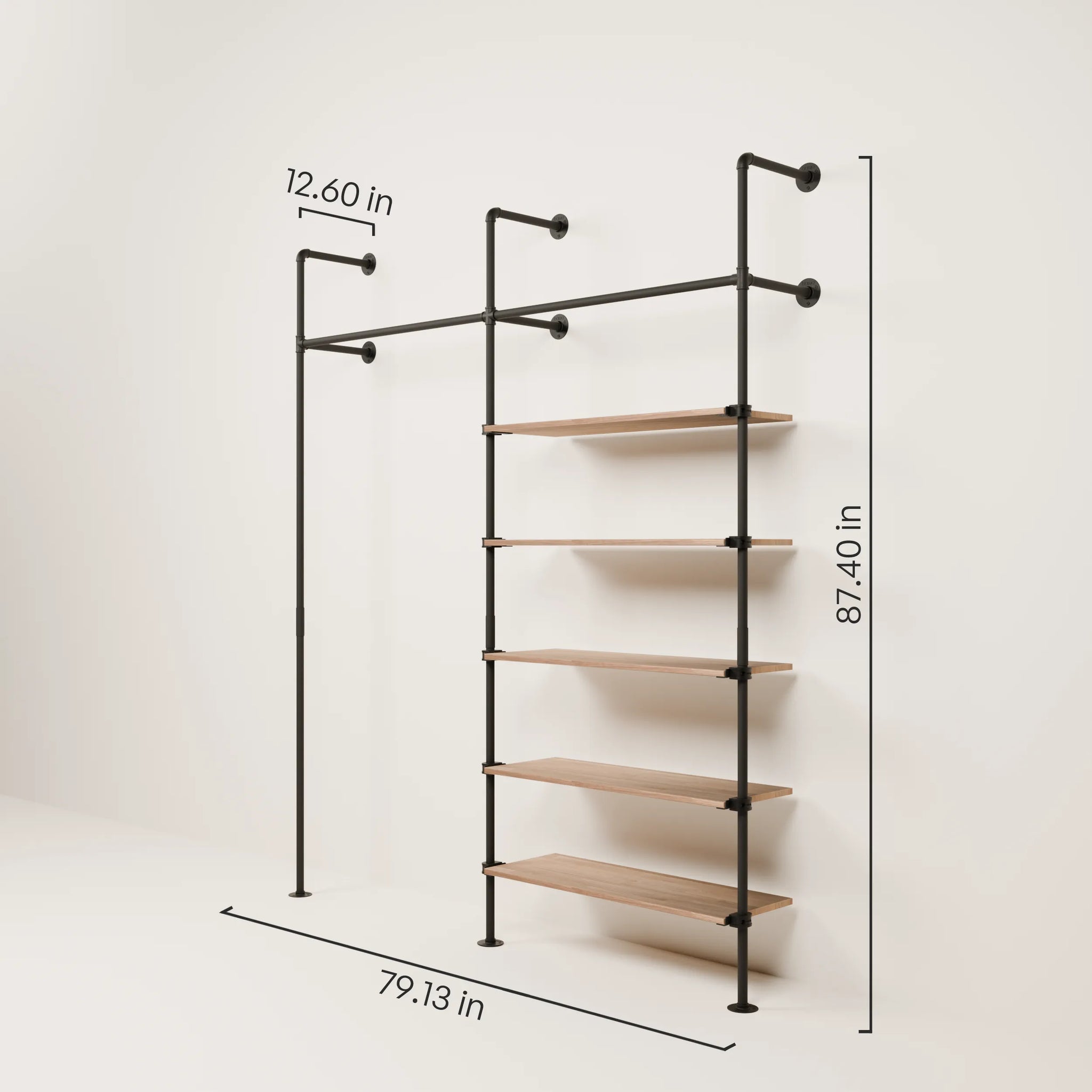 KIM 2 OAK – 5 shelves