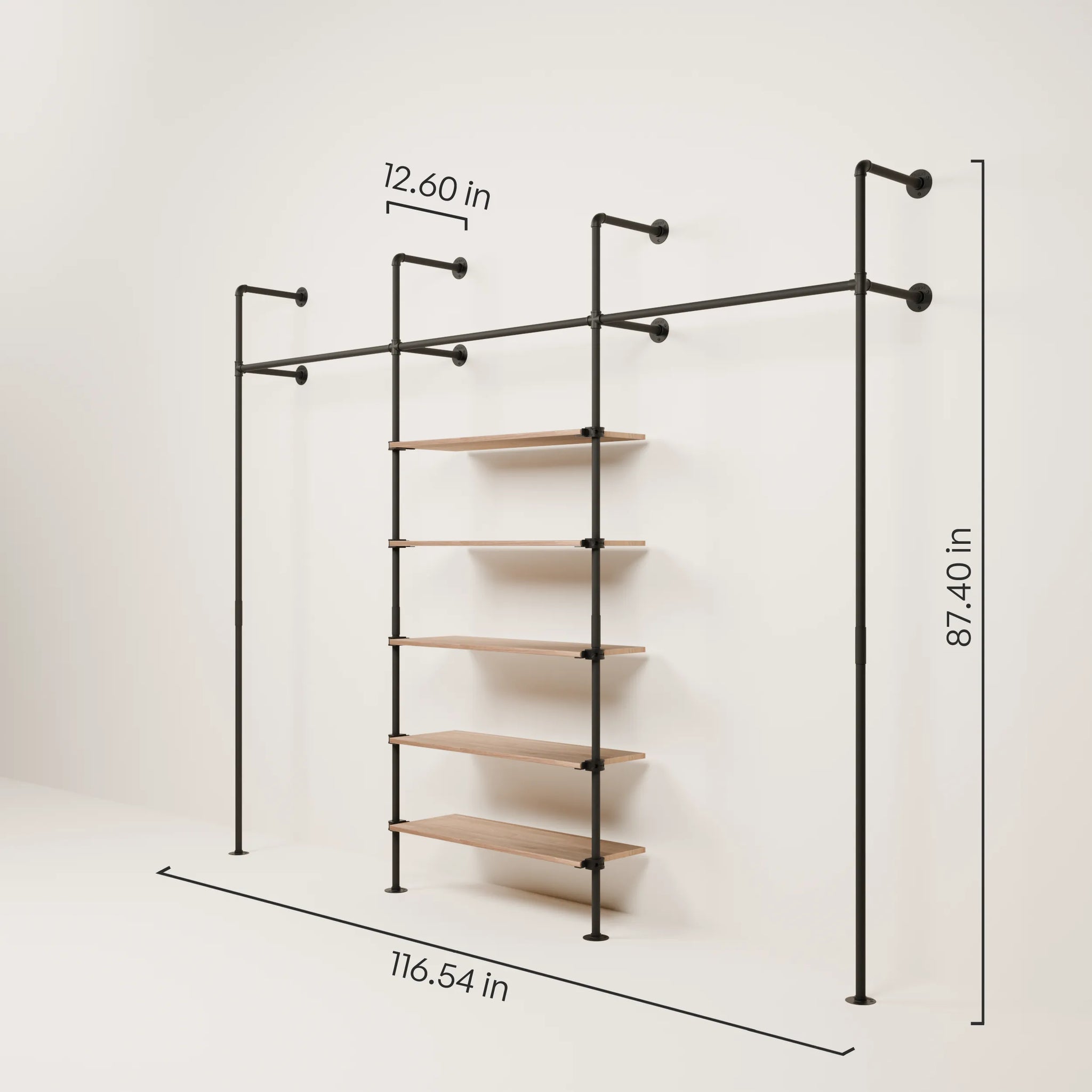 KIM 3 OAK – 5 shelves