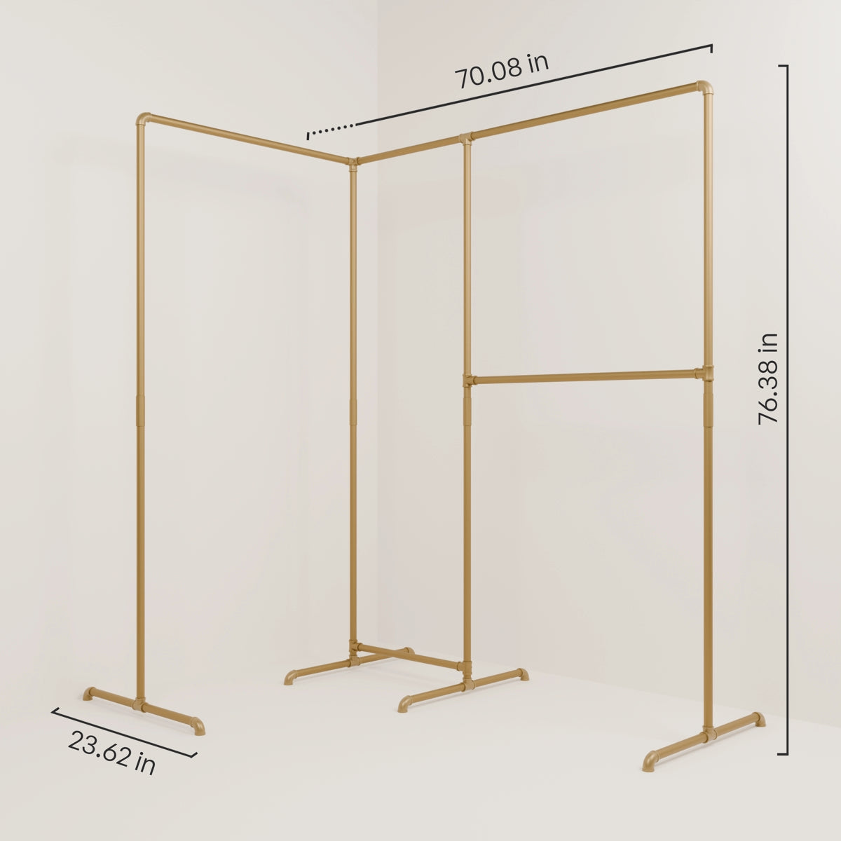 Gold Frame Rack Gold Clothing Racks Glamorous Home Decor | pamo. – pamo. design