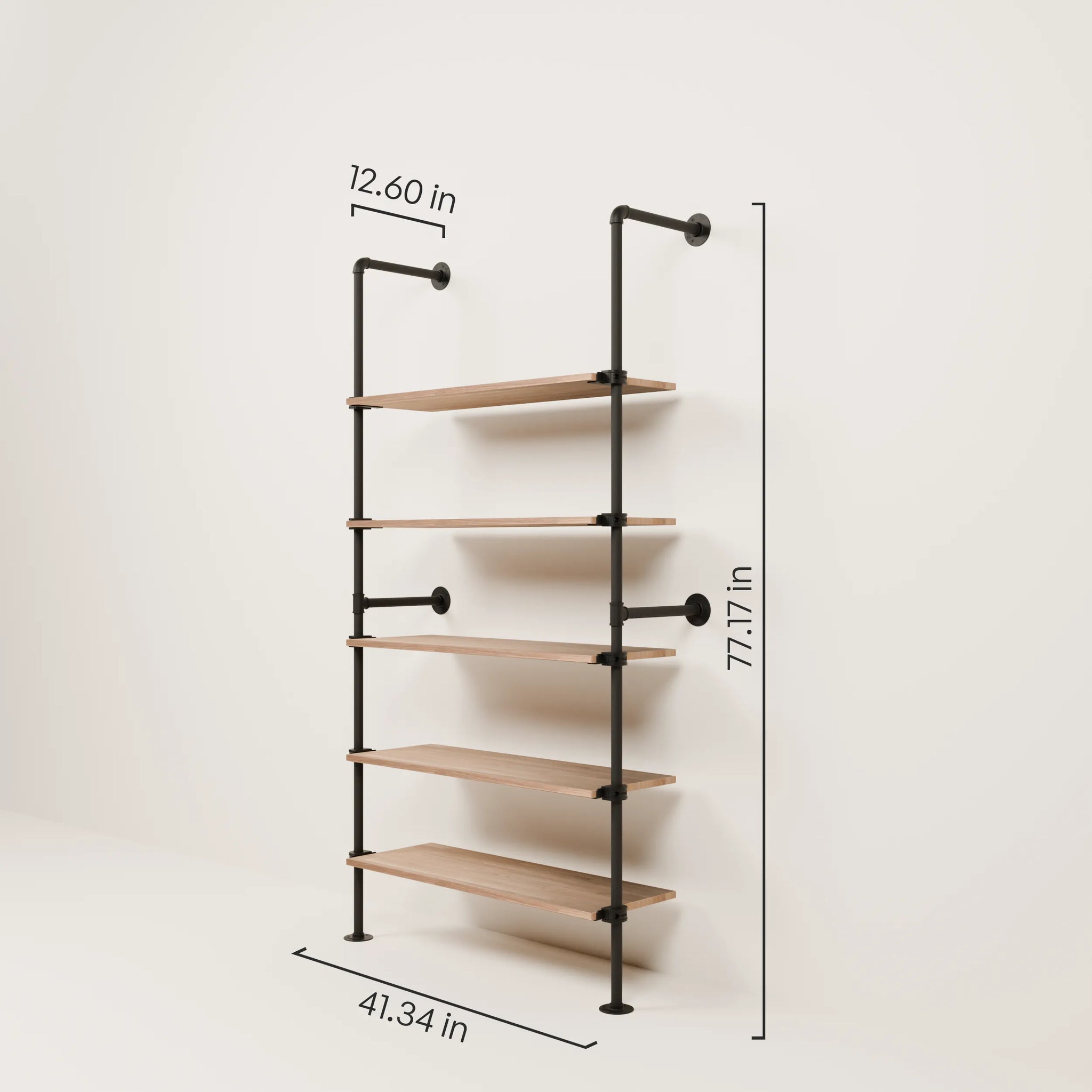 KIM 1 OAK – 5 shelves