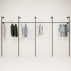 Black Pipe Clothing Racks - Sleek, Stylish Home Decor | pamo. – pamo ...