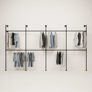 Closet for hanging clothes