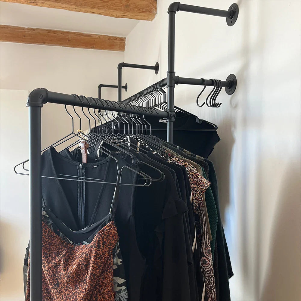 Organize Your Wardrobe with a Sleek Black Metal Hanger Organize Your Wardrobe with a Sleek Black Metal Hanger
