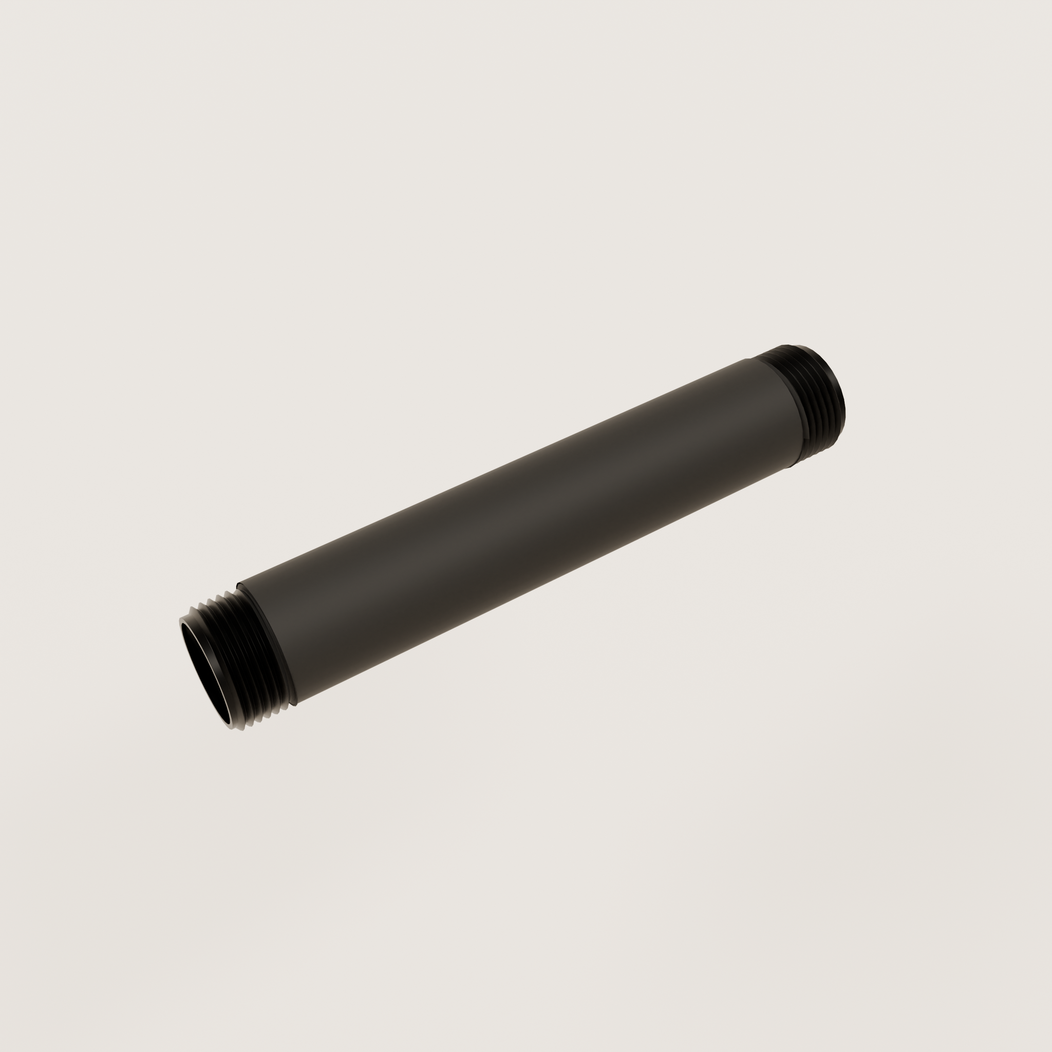 THREADED PIPE 3/4" – Various lengths | powder coated black malleable iron pipe