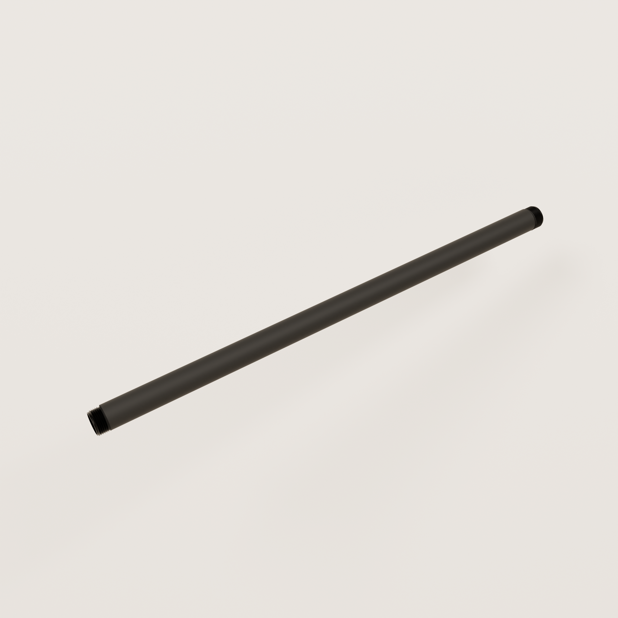 THREADED PIPE 3/4" – Various lengths | powder coated black malleable iron pipe