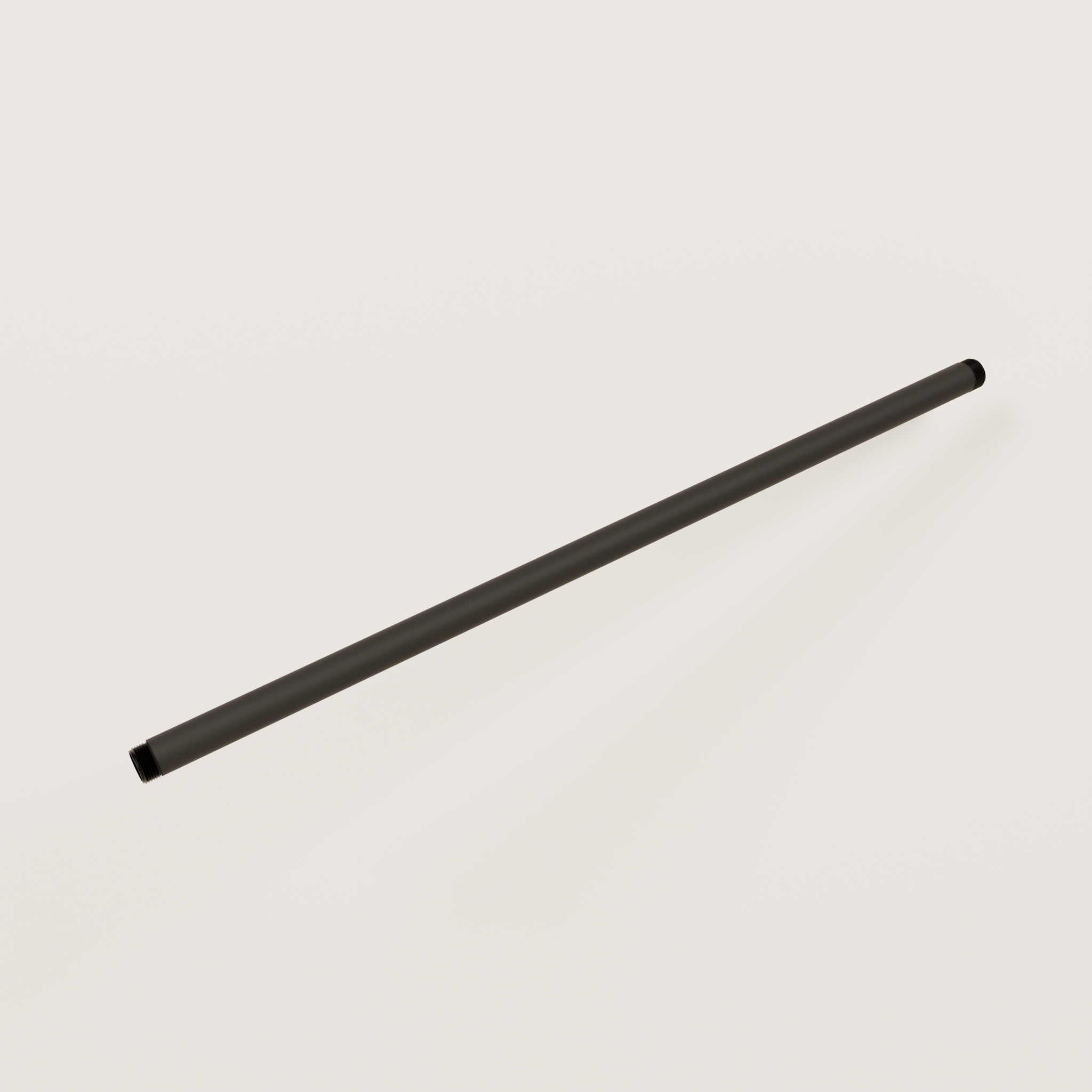 THREADED PIPE 3/4" – Various lengths | powder coated black malleable iron pipe