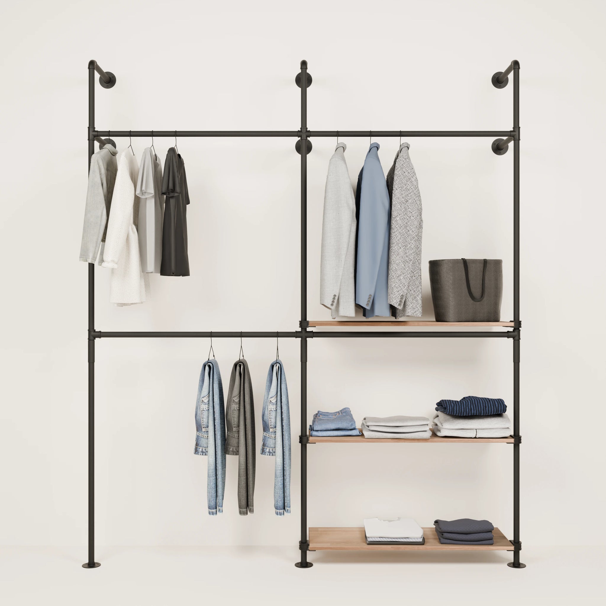 KIM DOUBLE 2 OAK – 3 shelves