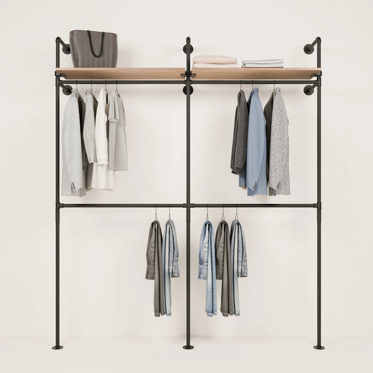 KIM DOUBLE 2 OAK – 2 shelves