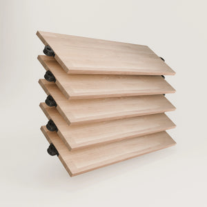 OAK shelf – clamp mounting | incl. mounting accessories