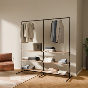 LAS 2 OAK – 6 shelves