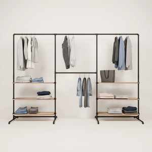 LAS 3 OAK – 6 shelves