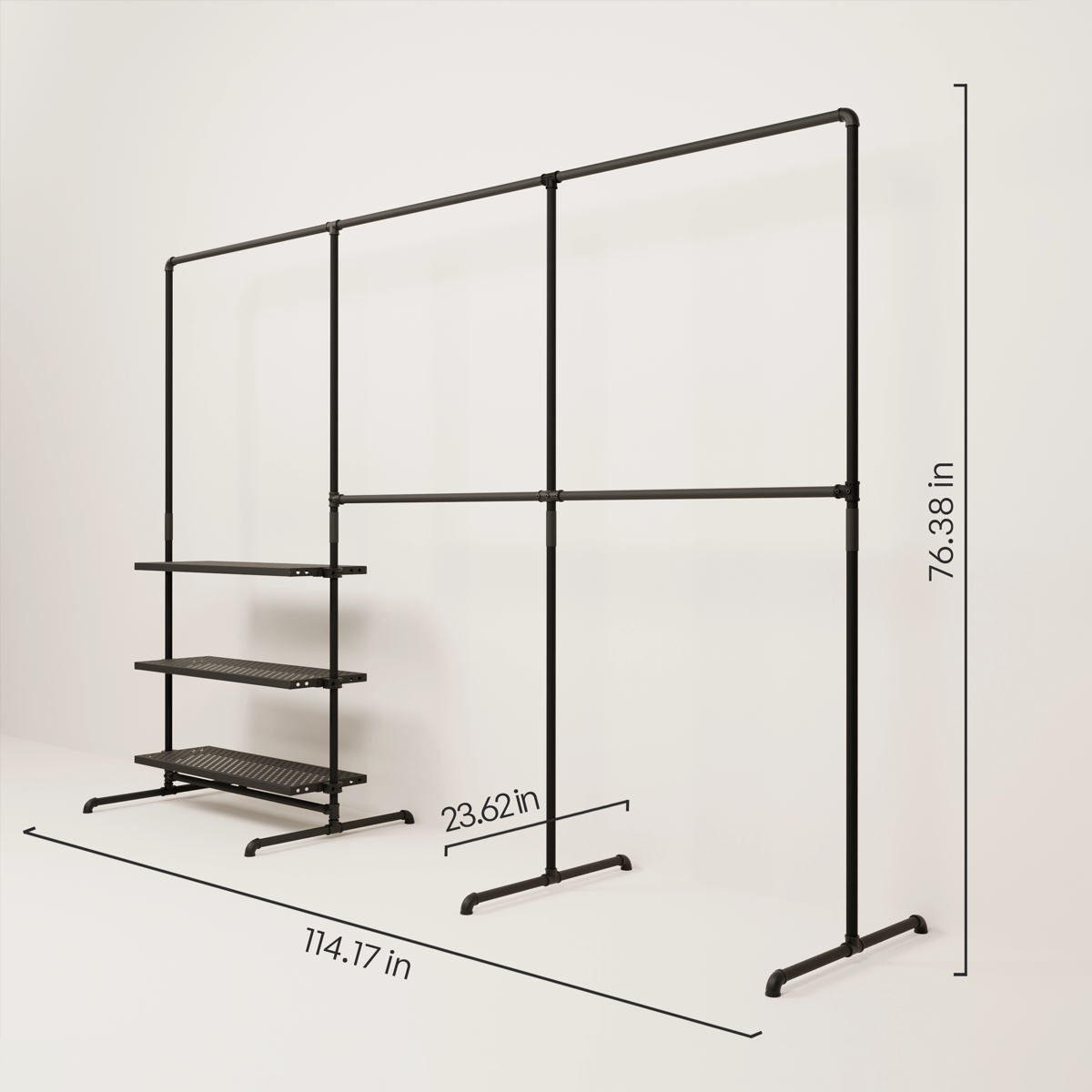 LAS 3 METAL – 3 shelves