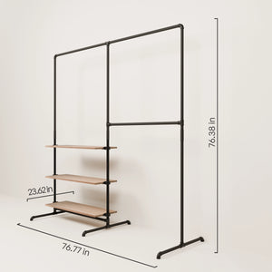 LAS 2 OAK – 3 shelves