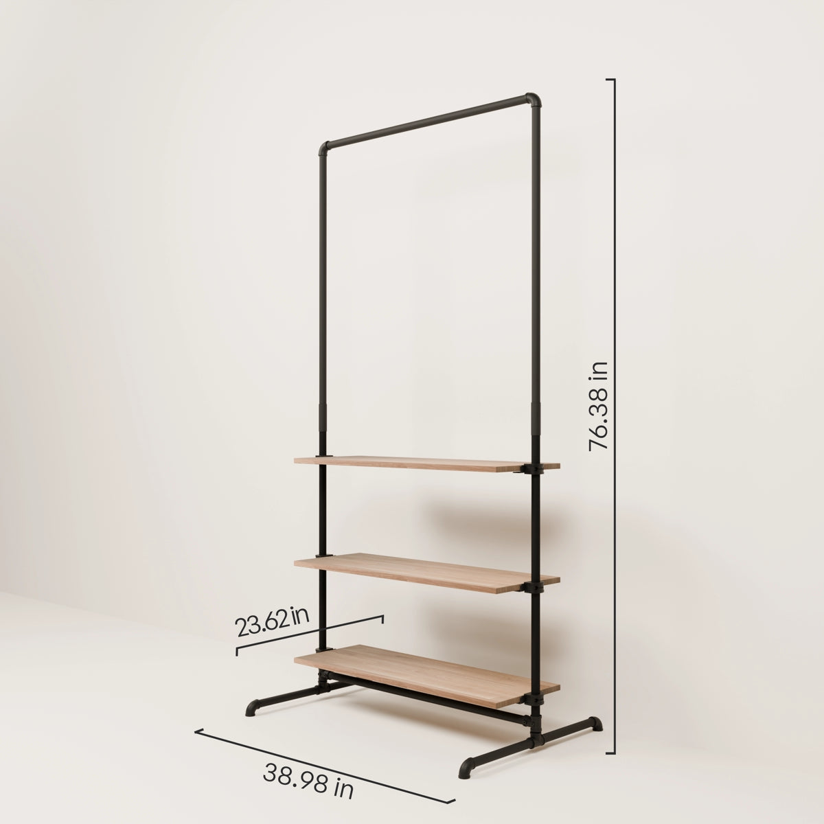 LAS 1 OAK – 3 shelves