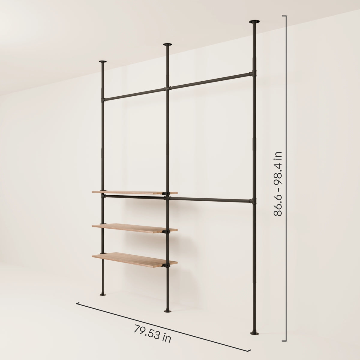 LOFT 2 OAK – 3 shelves