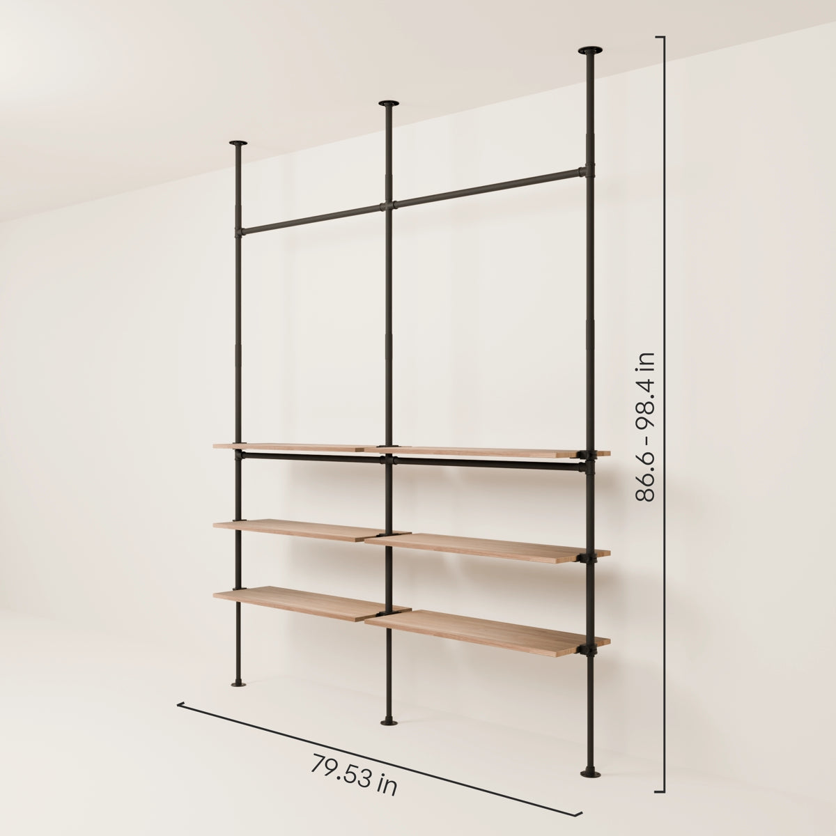 LOFT 2 OAK – 6 shelves