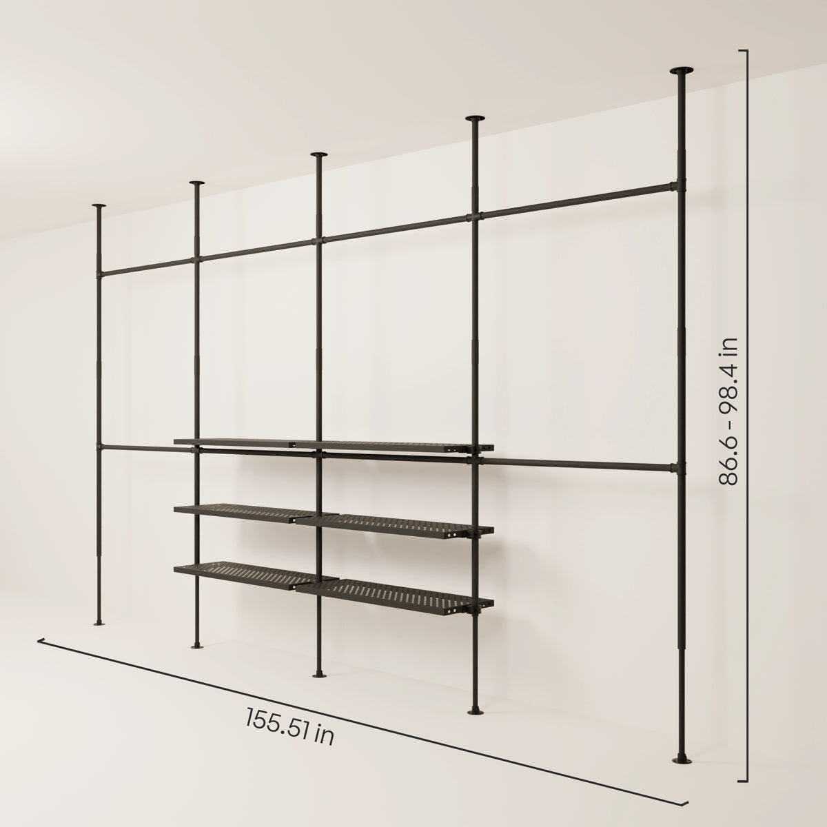 LOFT 4 METAL – 6 shelves in the middle