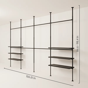 LOFT 4 METAL – 6 shelves outside