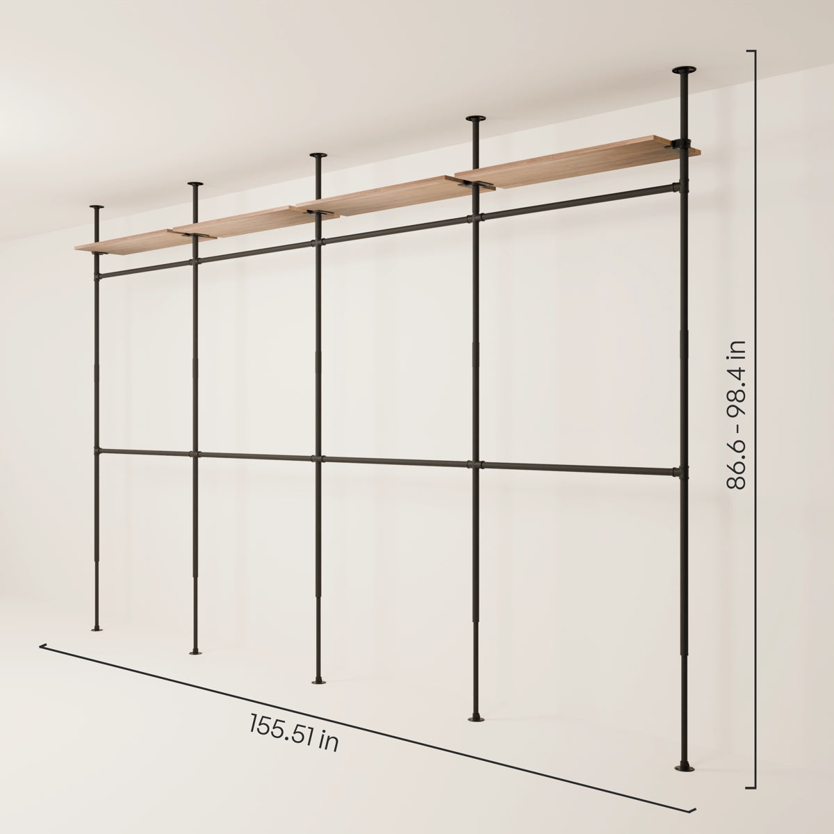 LOFT 4 OAK – 4 shelves