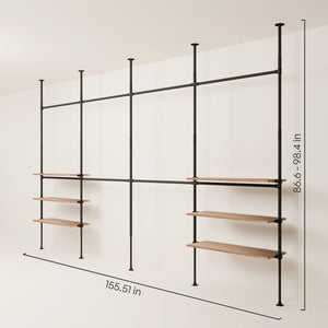 LOFT 4 OAK – 6 shelves outside