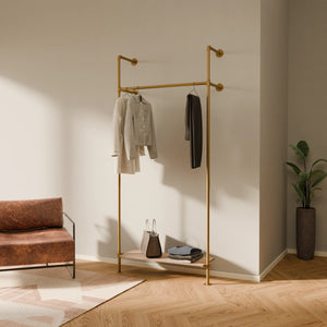 KIM 1 OAK – 1 bottom shelf | Gold