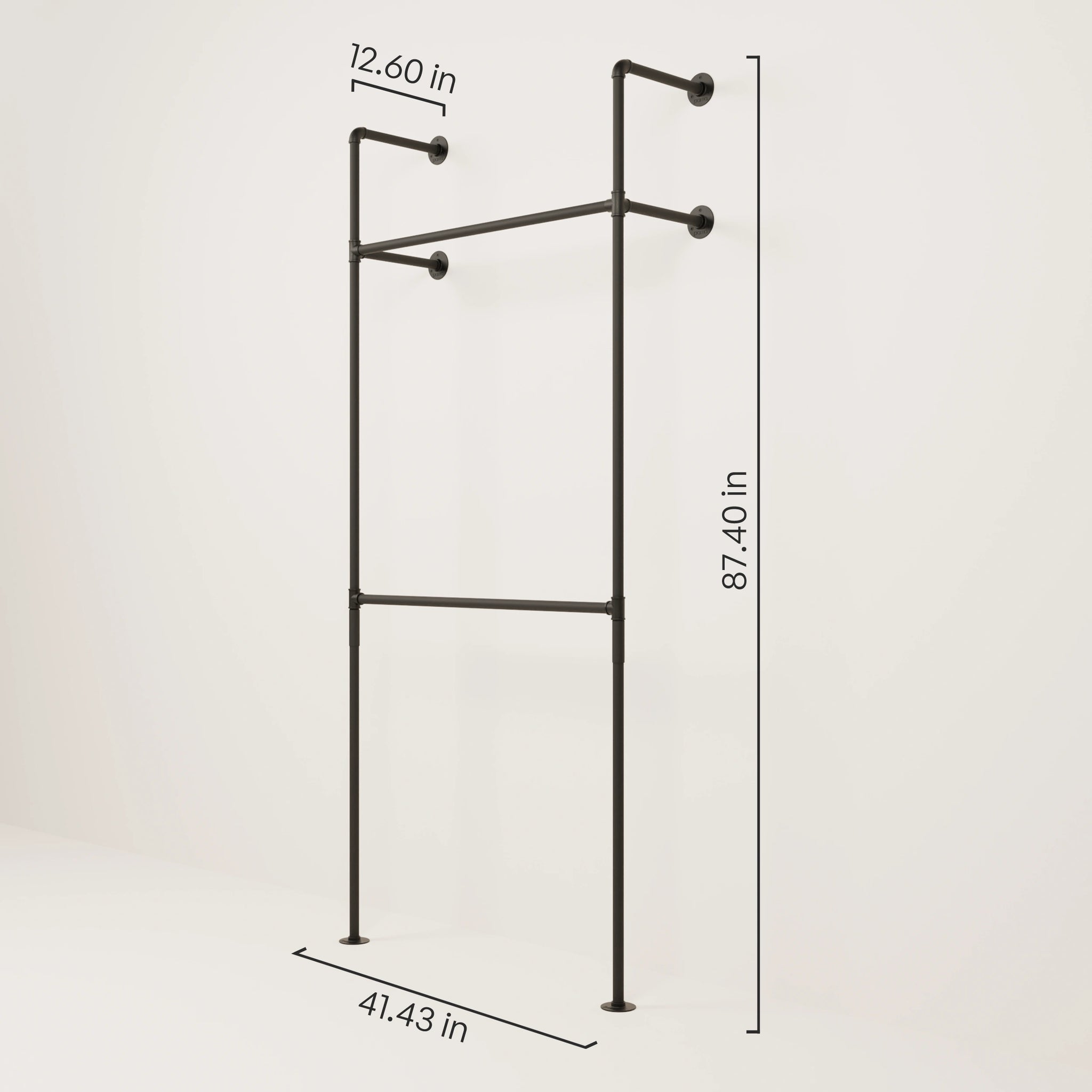 KIM DOUBLE 1 – Closet hanging rod | hanging rod closet