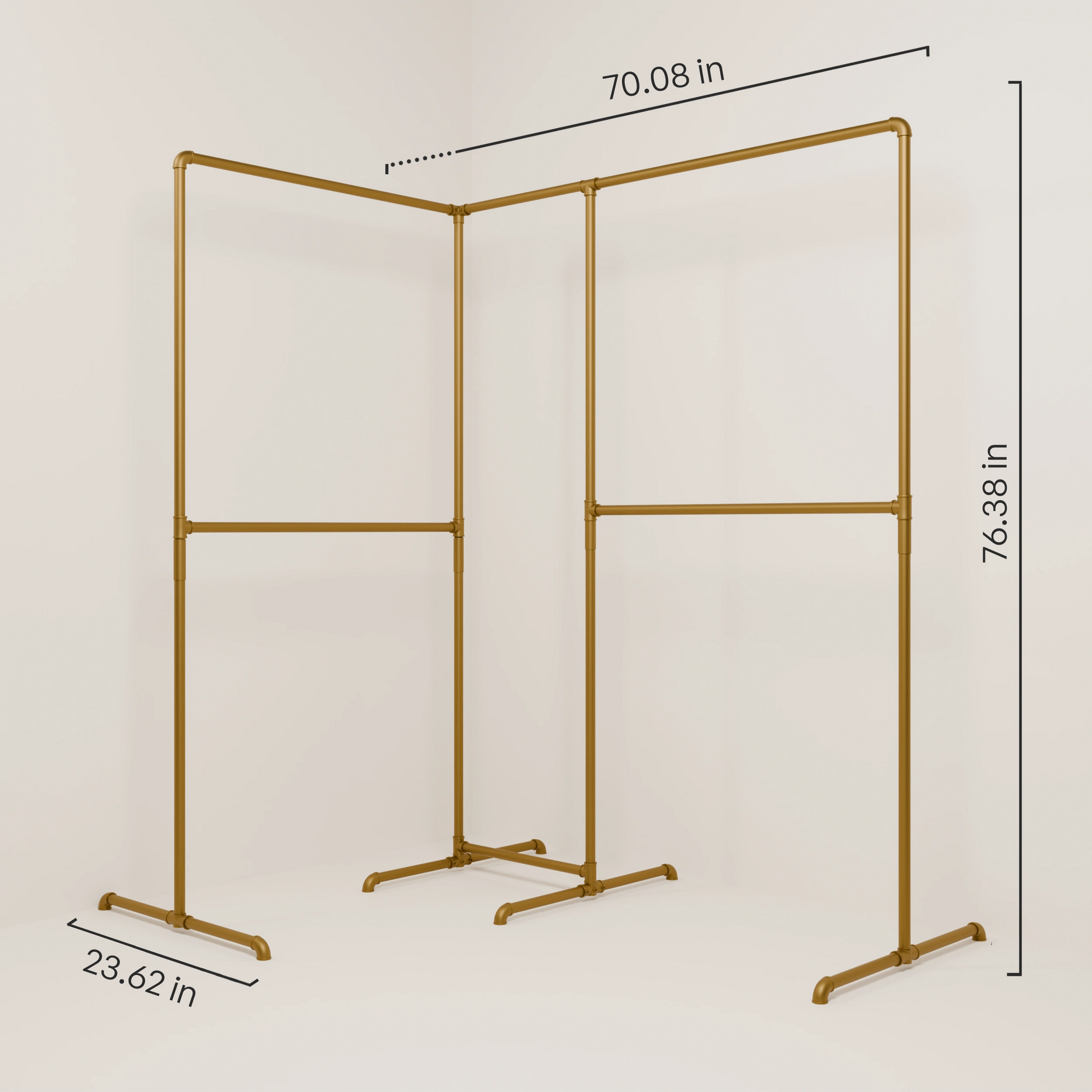 Gold Frame Rack Gold Clothing Racks Glamorous Home Decor | pamo. – pamo. design