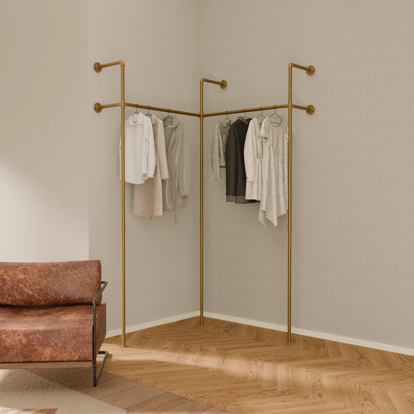 Gold Clothing Racks Glamorous Home Decor | pamo. – pamo. design