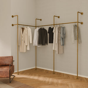 Corner Clothes Rack - Small Space Solution | pamo. – pamo. design