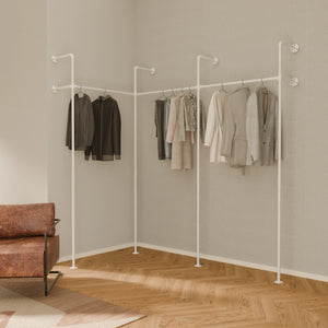 Corner Clothes Rack - Small Space Solution | pamo. – pamo. design