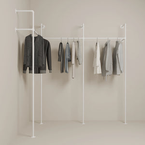 Corner Clothes Rack - Small Space Solution | pamo. – pamo. design