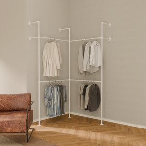 Corner Clothes Rack - Small Space Solution | pamo. – pamo. design