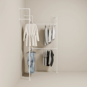 Corner Clothes Rack - Small Space Solution | pamo. – pamo. design