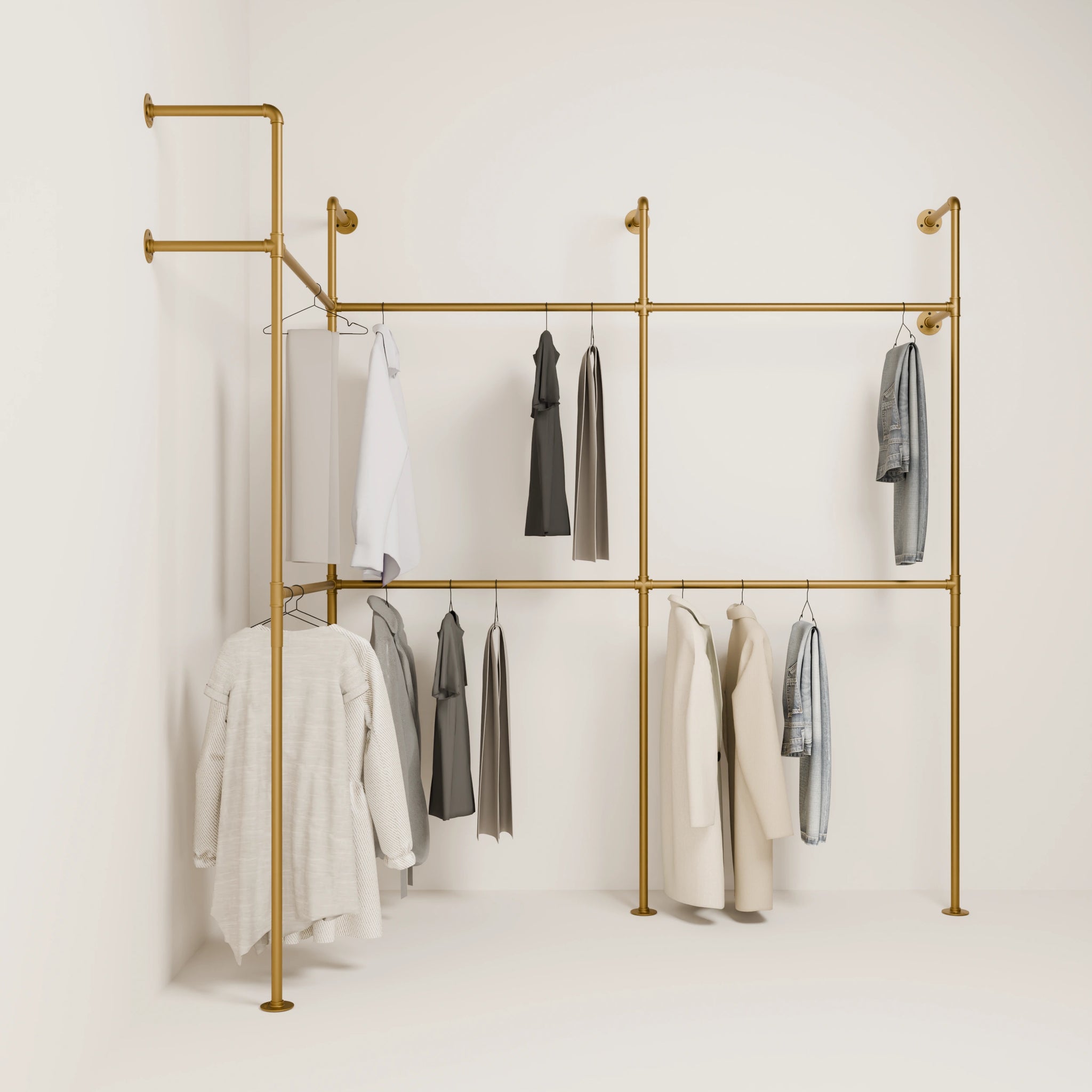 Corner Clothes Rack - Small Space Solution | pamo. – pamo. design
