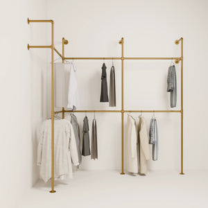 Corner Clothes Rack - Small Space Solution | pamo. – pamo. design