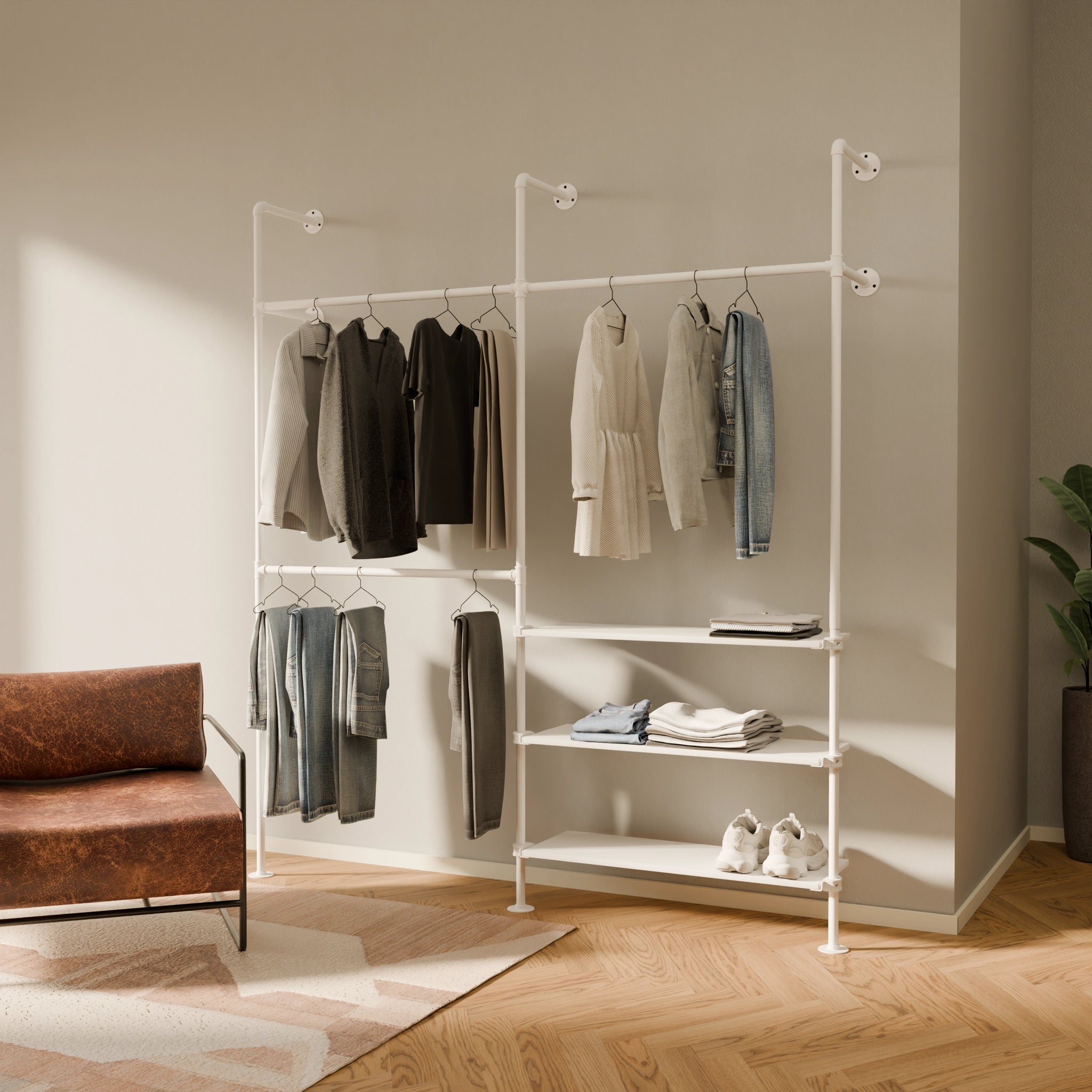 Shelf – White | incl. mounting accessories | Set of 1 | Set of 3 | Set of 5