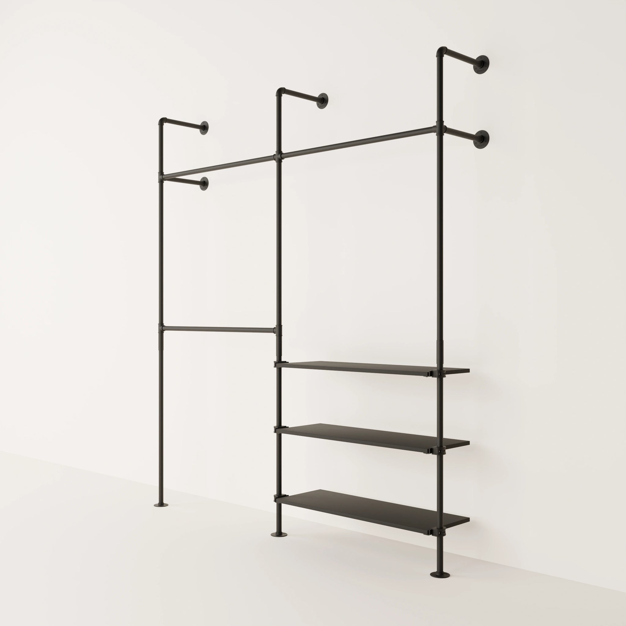 Shelf – Black | incl. mounting accessories | Set of 1 | Set of 3 | Set of 5