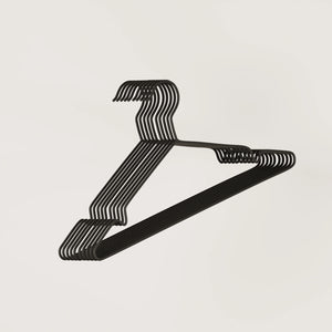 Organize Your Wardrobe with a Sleek Black Metal Hanger