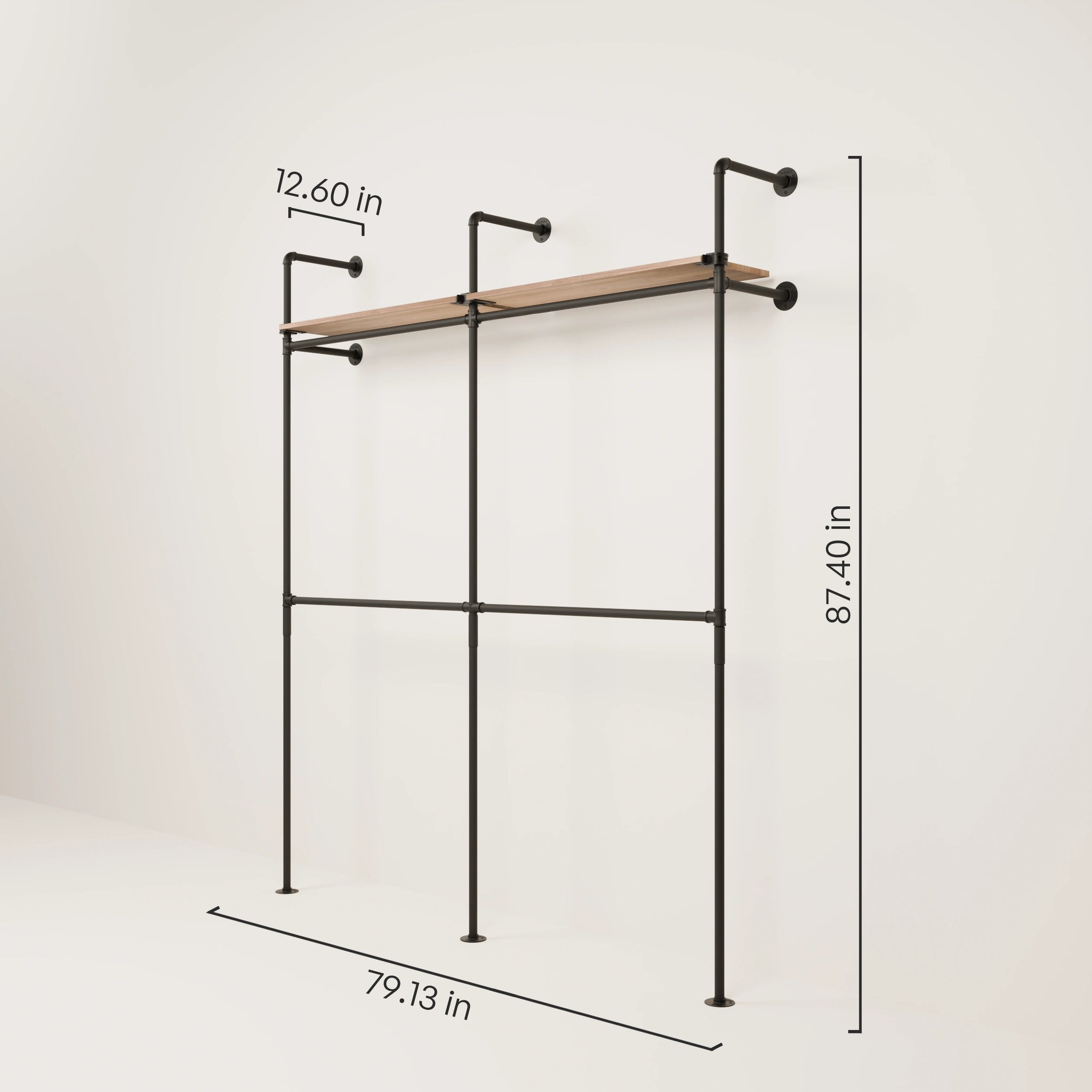 KIM DOUBLE 2 OAK – 2 shelves