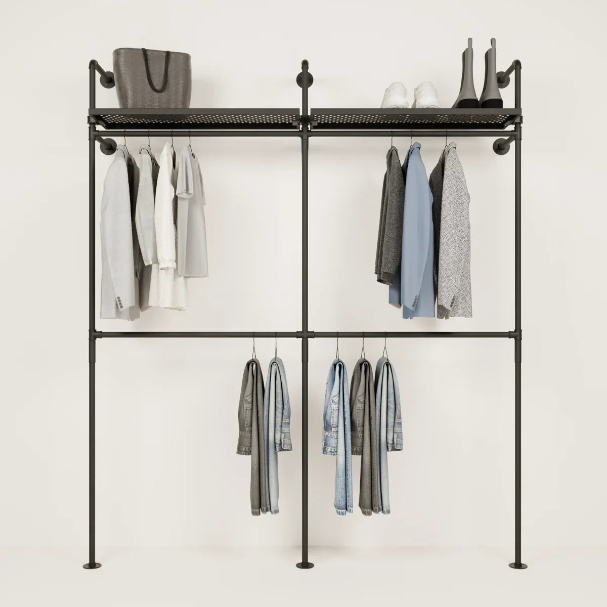 Clothing rack shelf » Versatile Storage | pamo. – pamo. design